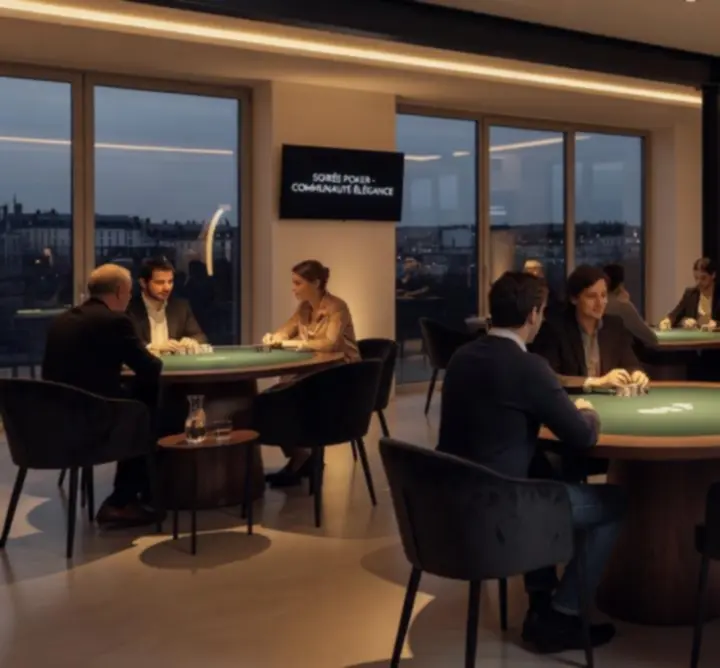 Salle de poker moderne et conviviale chez WINDOW